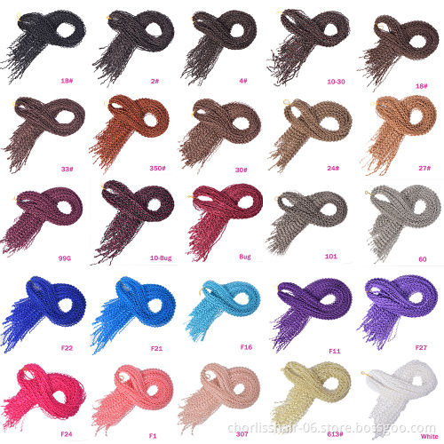 Pre Stretched Wholesale Pure Color Afro Straight Zizi Synthetic Hair Extension Crochet Micro Braids Goddess Zizi Braid Bulks